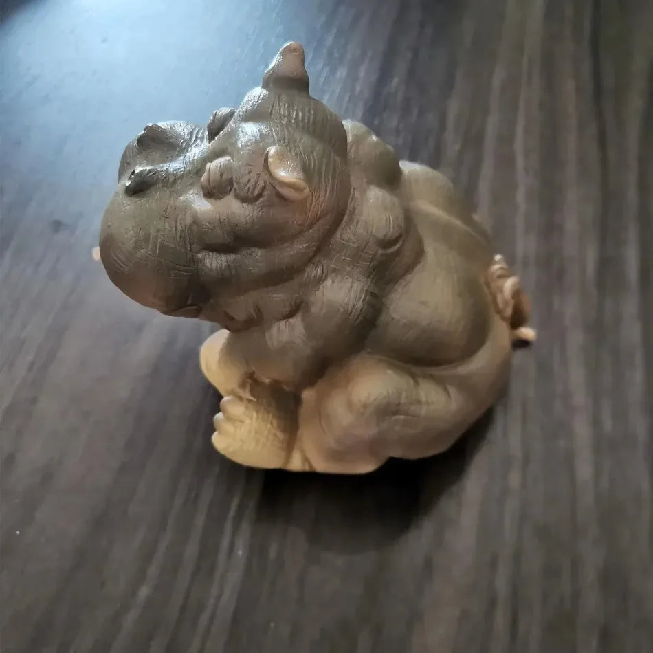 New Resin Garden Fountains Hanna The Hippo African Decor Piped Pond Spitter Statue Water Feature 10 Inch Polyresin Full Color