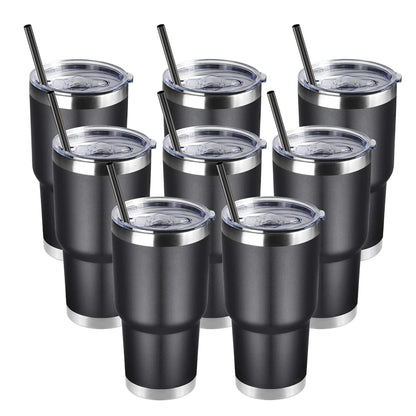 1 30oz Car Cup, Car Thermos Cup with Sealed Sliding Lid, Coffee Cup, Office Cup, Gift Cup, Cold-Keeping Cup, Snowman Cup, Powder Coating for Added Safety, Dishwasher Safe