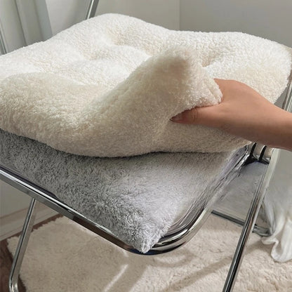 Winter Simple Plush Cushion Fart Cushion Office Sedentary Artifact Thickened Cushion Student Classroom Mat
