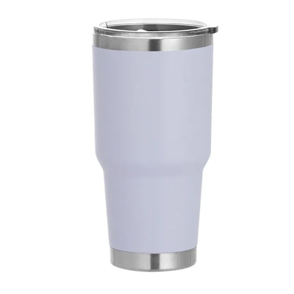 1 30oz Car Cup, Car Thermos Cup with Sealed Sliding Lid, Coffee Cup, Office Cup, Gift Cup, Cold-Keeping Cup, Snowman Cup, Powder Coating for Added Safety, Dishwasher Safe