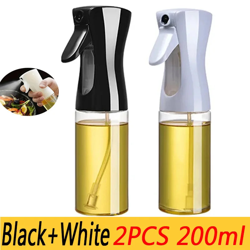Spray de aceite de plástico de 200/300/500 ml para cocina doméstica o como brocha. Incluye pulverizador de aceite.