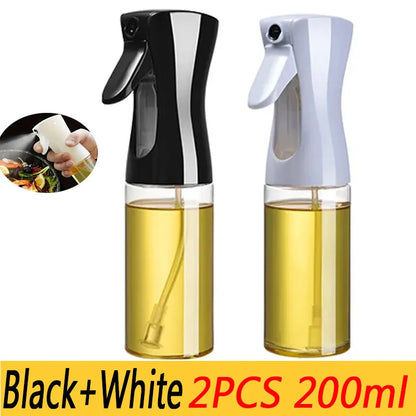 Spray de aceite de plástico de 200/300/500 ml para cocina doméstica o como brocha. Incluye pulverizador de aceite.