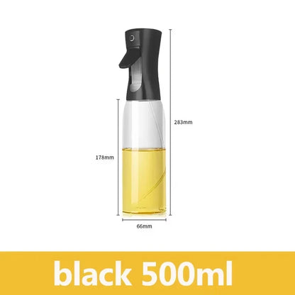 Spray de aceite de plástico de 200/300/500 ml para cocina doméstica o como brocha. Incluye pulverizador de aceite.
