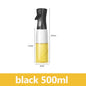 Spray de aceite de plástico de 200/300/500 ml para cocina doméstica o como brocha. Incluye pulverizador de aceite.