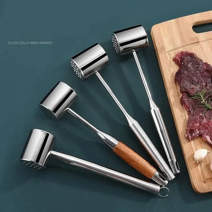 304 Stainless Steel Meat Hammer Loose Meat Tenderizer Household Steak Pork Chicken Breast Meat Loosening Hammer Kitchen Tools