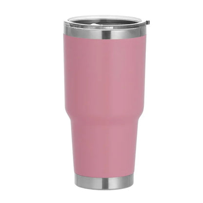 1 30oz Car Cup, Car Thermos Cup with Sealed Sliding Lid, Coffee Cup, Office Cup, Gift Cup, Cold-Keeping Cup, Snowman Cup, Powder Coating for Added Safety, Dishwasher Safe