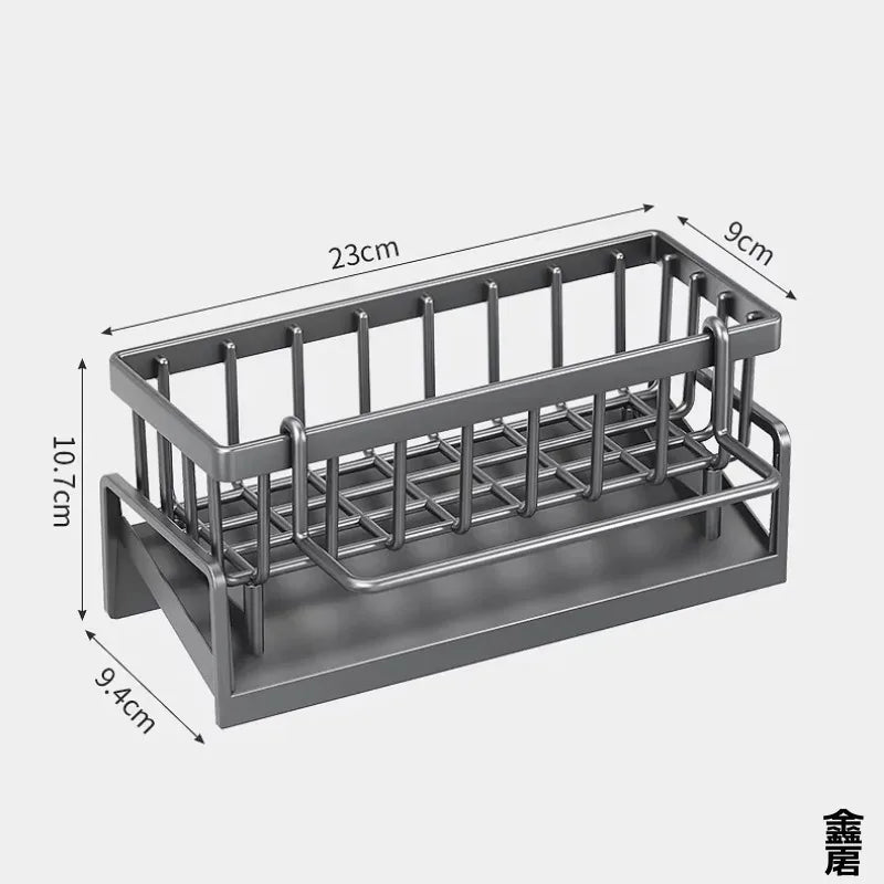 Secaplatos Escurridor Bandeja para Barral negro, Almacenamiento de cocina que ahorra espacio para utensilios y accesorios.