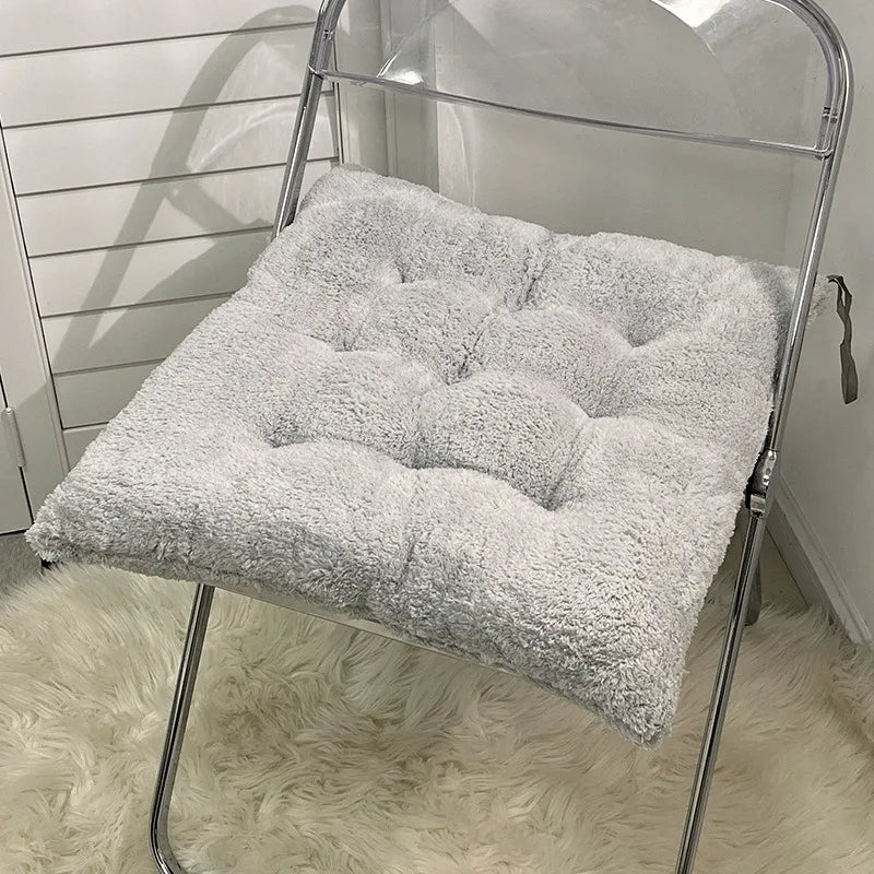 Winter Simple Plush Cushion Fart Cushion Office Sedentary Artifact Thickened Cushion Student Classroom Mat