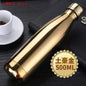 350/500/750/1000ml 304 Stainless Steel Vacuum Flask Double Wall Water Bottle Leak-proof Thermos Bottle Sports Fitness Bottle