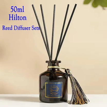 50ml Reed Diffuser Sets with Fragrance expanding stick Healton Homestay Hotel Rattan Aromatherapy  Air Freshener Home Fragrance