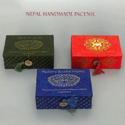 Nepal Kopan Monastery Incense, Handmade herbal incense, Green Tara, Medicine Buddha incense, Home fragrance stick incense, 1box