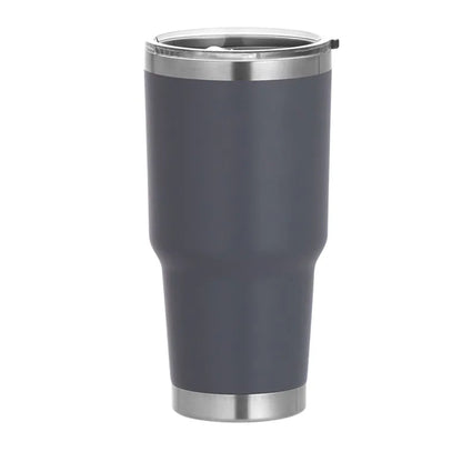 1 30oz Car Cup, Car Thermos Cup with Sealed Sliding Lid, Coffee Cup, Office Cup, Gift Cup, Cold-Keeping Cup, Snowman Cup, Powder Coating for Added Safety, Dishwasher Safe