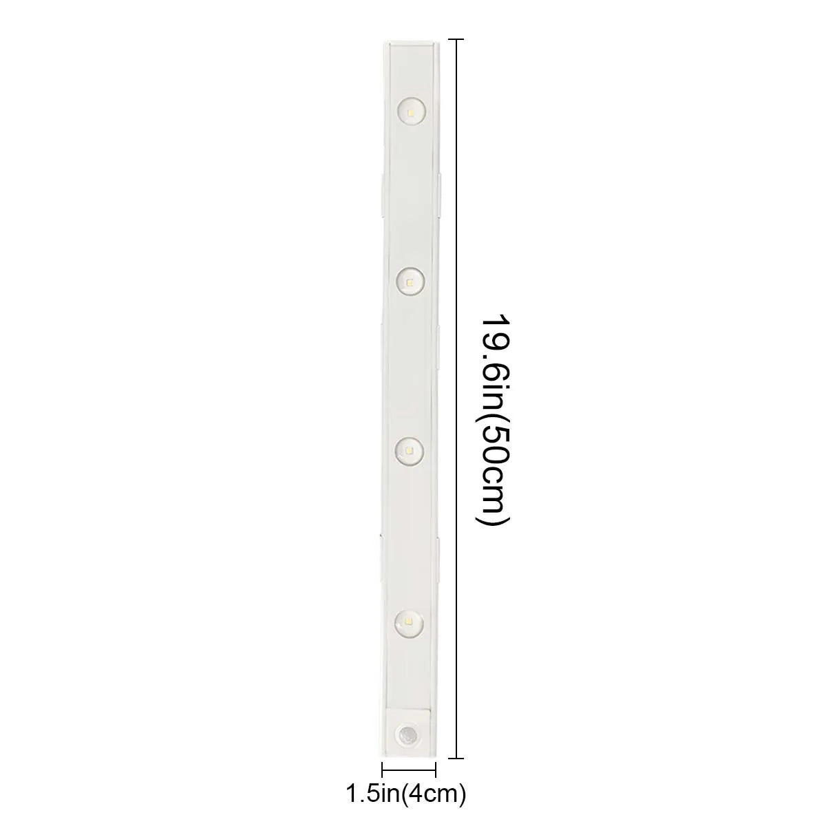 Lámpara LED inalámbrica con sensor de movimiento, recargable por USB, con 3 colores ajustables, ideal para cocinas, armarios, dormitorios y escaleras.