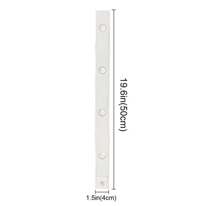 Lámpara LED inalámbrica con sensor de movimiento, recargable por USB, con 3 colores ajustables, ideal para cocinas, armarios, dormitorios y escaleras.