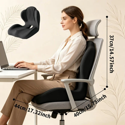 Ergonomic Memory Foam Lumbar Support Cushion Back Pain Relief for Office Chair Car Seat Long Sitting Comfort Daily Use