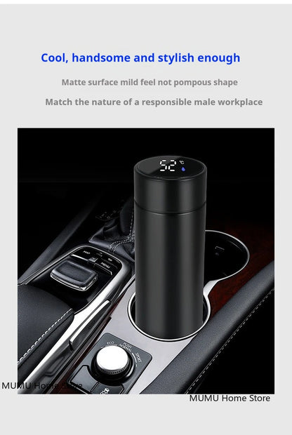 500ML Intelligent Temperature Display Thermos Bottle Vacuum Flask 304 Stainless Steel Sports Water Cup Car Insulated Cup