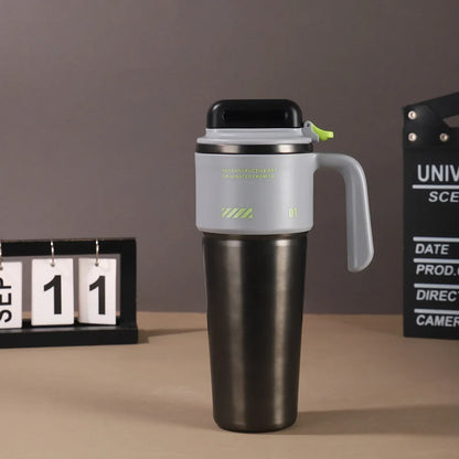 Robo-Armor Portable Insulated Cup Sport Mode Quick-Open Straw Car Ice Maker Travel Tumbler
