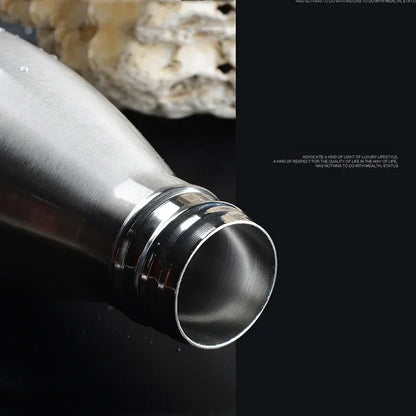 350/500/750/1000ml 304 Stainless Steel Vacuum Flask Double Wall Water Bottle Leak-proof Thermos Bottle Sports Fitness Bottle