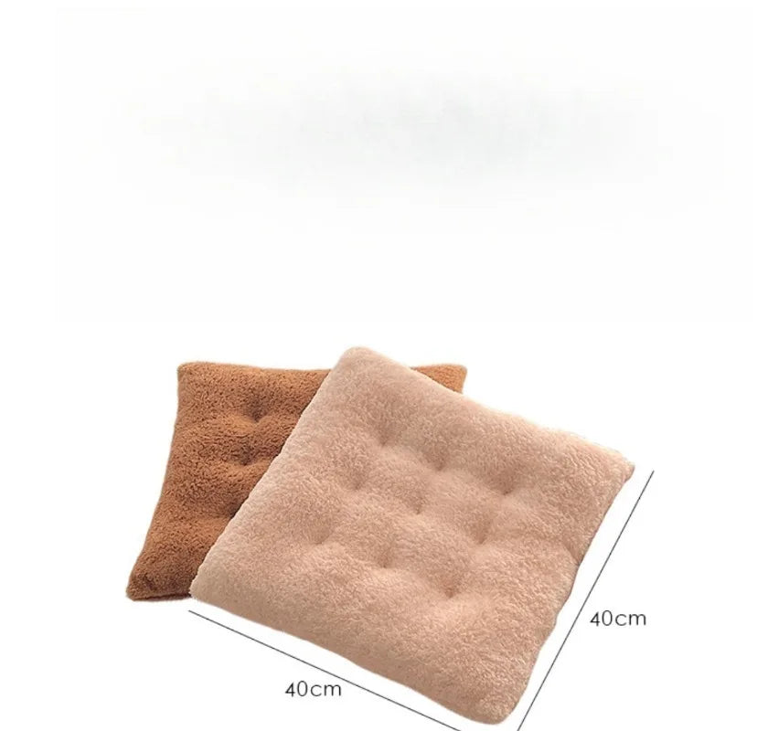 Winter Simple Plush Cushion Fart Cushion Office Sedentary Artifact Thickened Cushion Student Classroom Mat