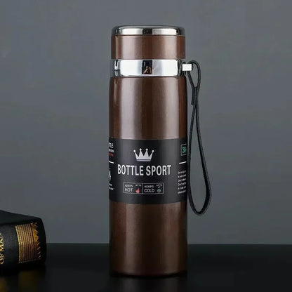 800ML Double Wall Stainles Steel Water Bottle Thermos Bottle Keep Hot and Cold Insulated Vacuum Flask for Sport