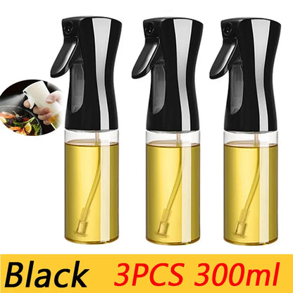 Spray de aceite de plástico de 200/300/500 ml para cocina doméstica o como brocha. Incluye pulverizador de aceite.