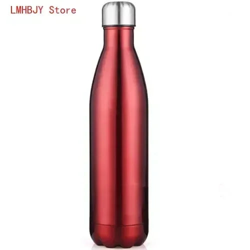 350/500/750/1000ml 304 Stainless Steel Vacuum Flask Double Wall Water Bottle Leak-proof Thermos Bottle Sports Fitness Bottle