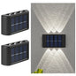 Lámpara de pared solar LED para exteriores, resistente al agua, con sensor crepuscular, para jardín, patio, porche, camino, terraza y decoración del hogar.