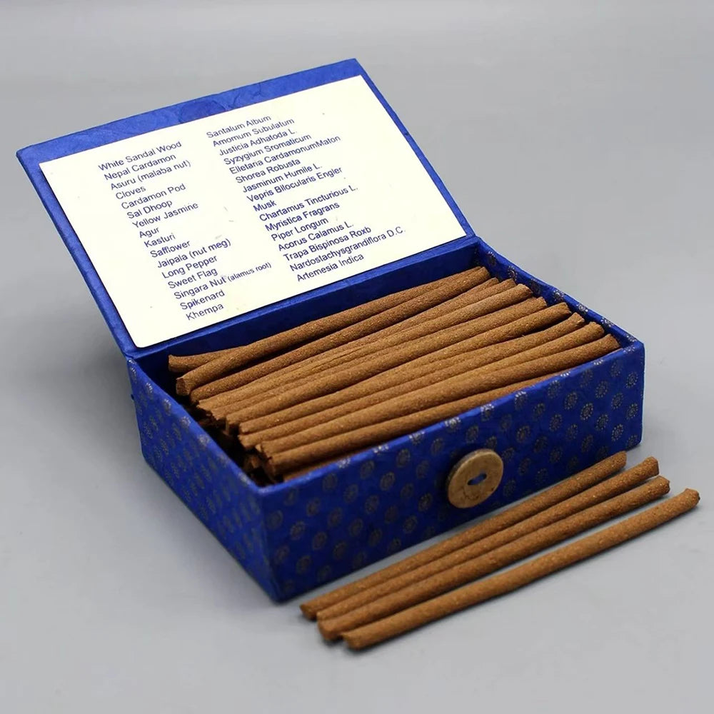 Nepal Kopan Monastery Incense, Handmade herbal incense, Green Tara, Medicine Buddha incense, Home fragrance stick incense, 1box