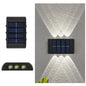Lámpara de pared solar LED para exteriores, resistente al agua, con sensor crepuscular, para jardín, patio, porche, camino, terraza y decoración del hogar.