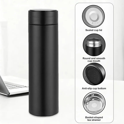 500ML Intelligent Temperature Display Thermos Bottle Vacuum Flask 304 Stainless Steel Sports Water Cup Car Insulated Cup