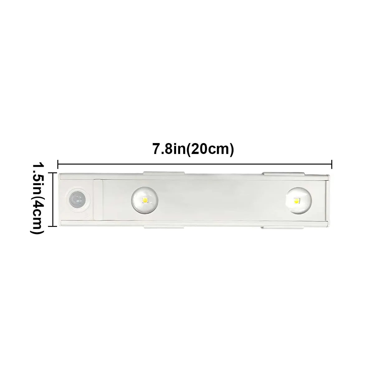 Lámpara LED inalámbrica con sensor de movimiento, recargable por USB, con 3 colores ajustables, ideal para cocinas, armarios, dormitorios y escaleras.