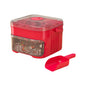 Máquina de hielo de 50 cubitos con tapa de fácil presión, máquina de hielo de doble capa, refrigerador, almacenamiento de hielo doméstico.