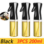 Spray de aceite de plástico de 200/300/500 ml para cocina doméstica o como brocha. Incluye pulverizador de aceite.