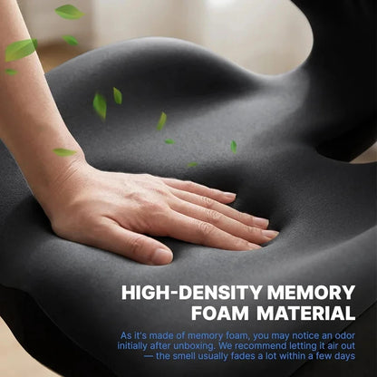 Ergonomic Memory Foam Lumbar Support Cushion Back Pain Relief for Office Chair Car Seat Long Sitting Comfort Daily Use