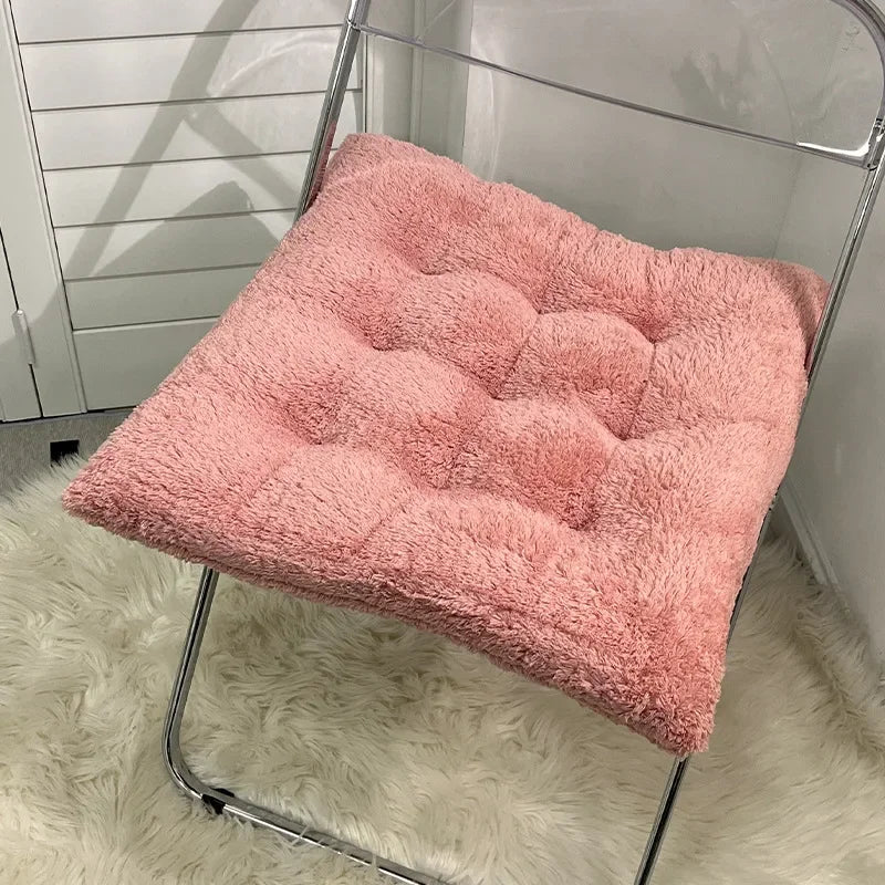 Winter Simple Plush Cushion Fart Cushion Office Sedentary Artifact Thickened Cushion Student Classroom Mat