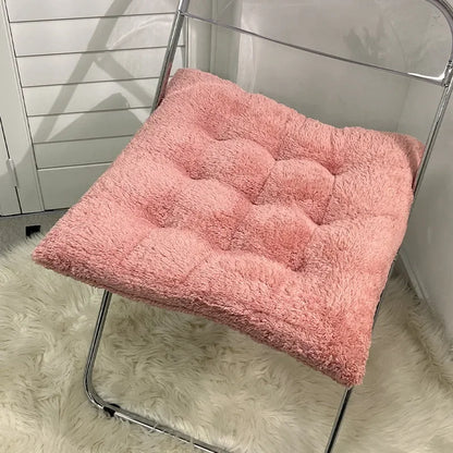 Winter Simple Plush Cushion Fart Cushion Office Sedentary Artifact Thickened Cushion Student Classroom Mat