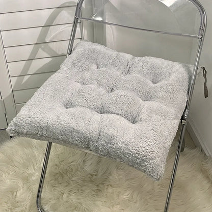 Winter Simple Plush Cushion Fart Cushion Office Sedentary Artifact Thickened Cushion Student Classroom Mat