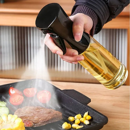 Spray de aceite de plástico de 200/300/500 ml para cocina doméstica o como brocha. Incluye pulverizador de aceite.