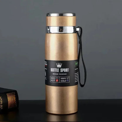 800ML Double Wall Stainles Steel Water Bottle Thermos Bottle Keep Hot and Cold Insulated Vacuum Flask for Sport