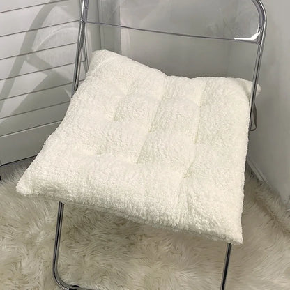 Winter Simple Plush Cushion Fart Cushion Office Sedentary Artifact Thickened Cushion Student Classroom Mat