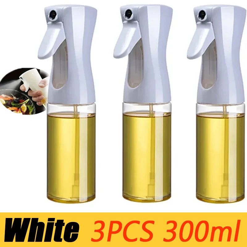Spray de aceite de plástico de 200/300/500 ml para cocina doméstica o como brocha. Incluye pulverizador de aceite.