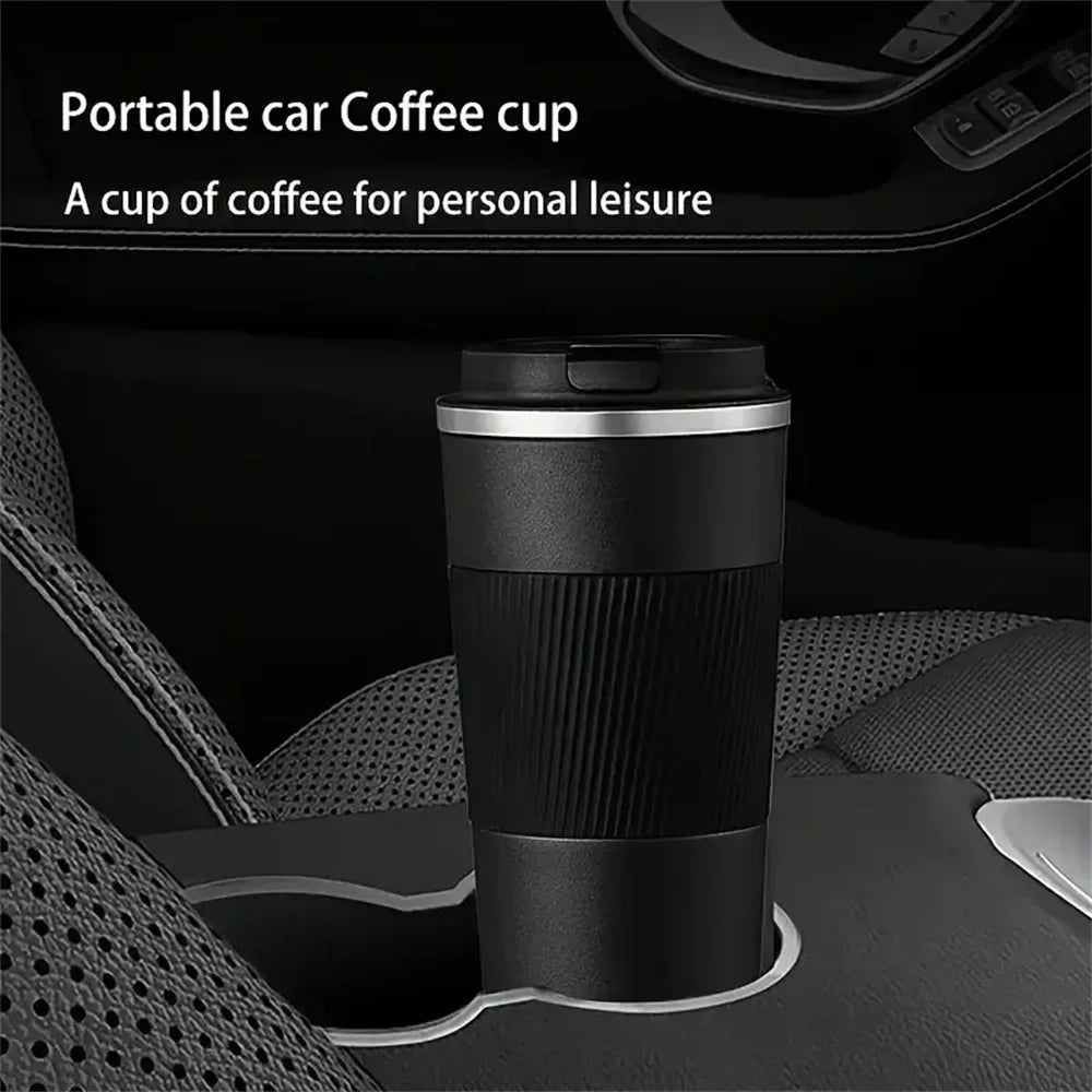 New Thermo Cafe Thermo Cup for Tea Water Coffee Double Stainless Steel 380/510ML  Coffee Mug Car Thermos Mug Leak_Proof Travel